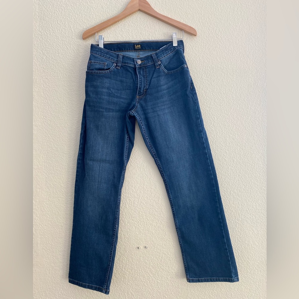 Lee Straight Fit Jeans Adjustable Waist 16R